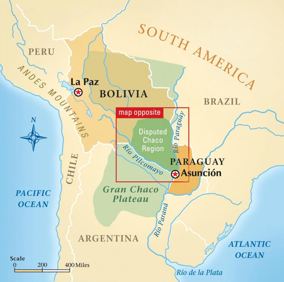 Χάρτης της rio Παραγουάη