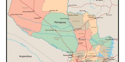 Χάρτης της Παραγουάης
