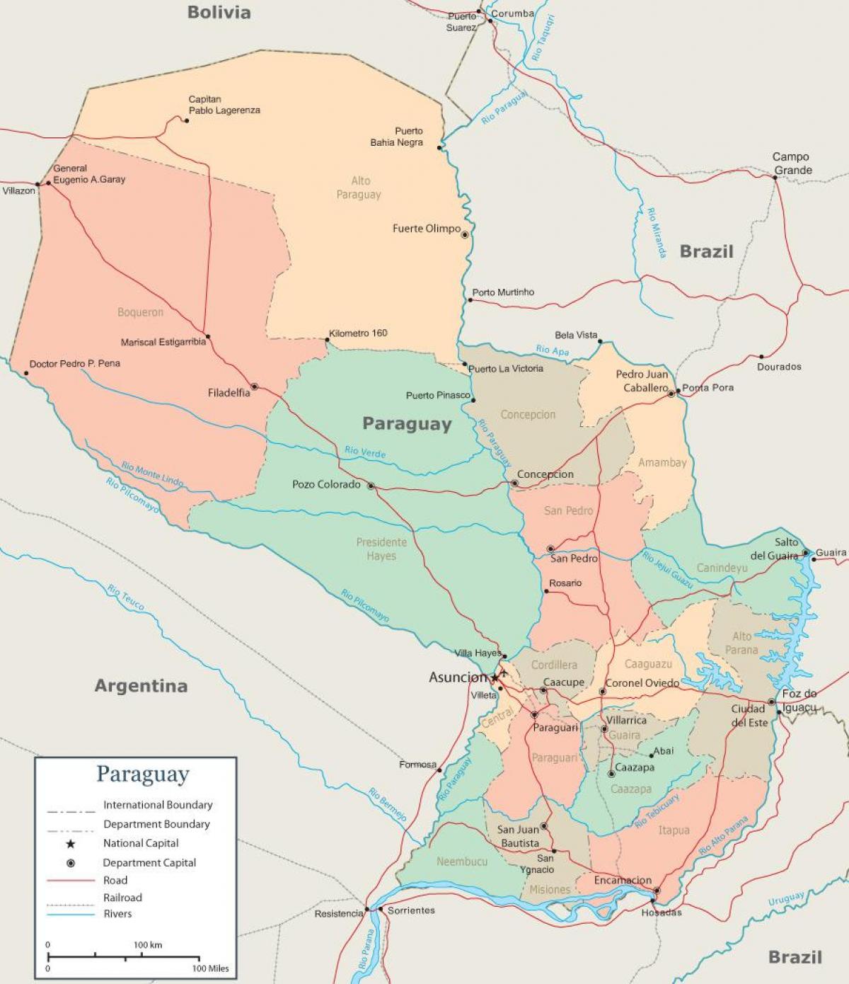 Παραγουάη, asuncion χάρτης