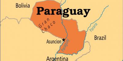 Πρωτεύουσα της Παραγουάης χάρτης