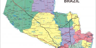 Ο χάρτης της Παραγουάης